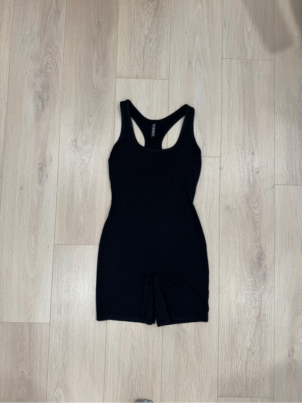 Skims Black Racerback Romper